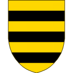 D'or à trois fasces de sable.