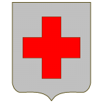 Für mich sieht das vielmehr nach einem gewöhnlichen Croix alésée, dem Schweizer Kreuz aus. Aber HGG meinte, hierbei handele es sich um eine croix haussée.